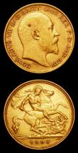London Coins : A155 : Lot 955 : Half Sovereigns (2) 1900 Marsh 495 Fine, 1905 Marsh 508 VF
