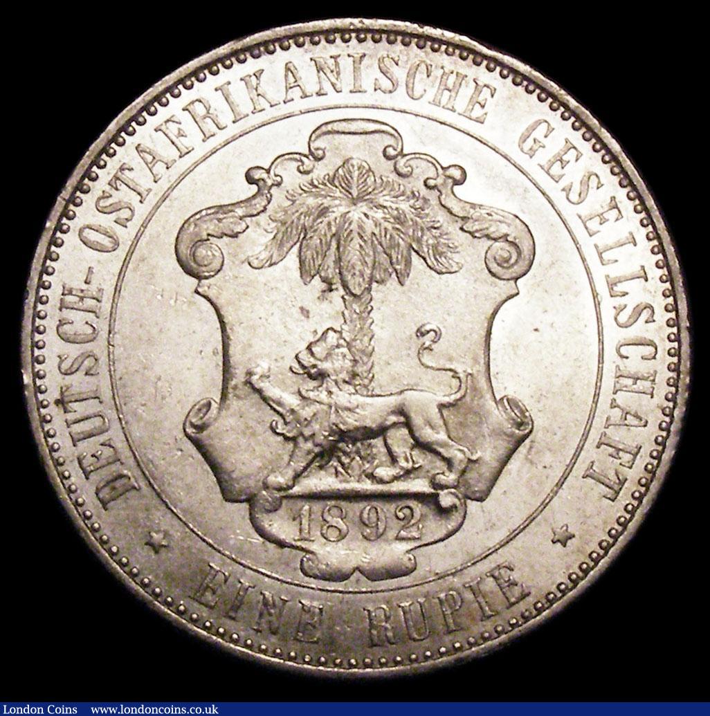 London Coins : A156 : Lot 1197 : German East Africa Rupia 1892 KM#2 A/UNC and lustrous with some contact marks