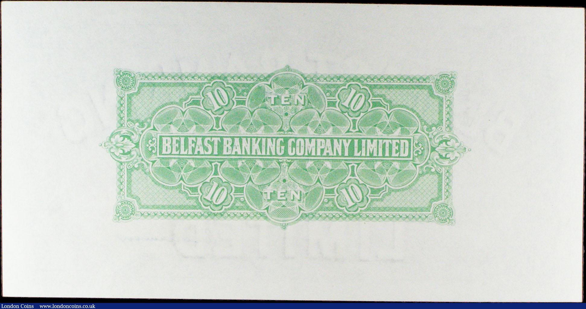 London Coins : A156 : Lot 277 : Northern Ireland Belfast Banking Company Limited &pound;10 dated 3rd December 1963 series A/N 6230, ...