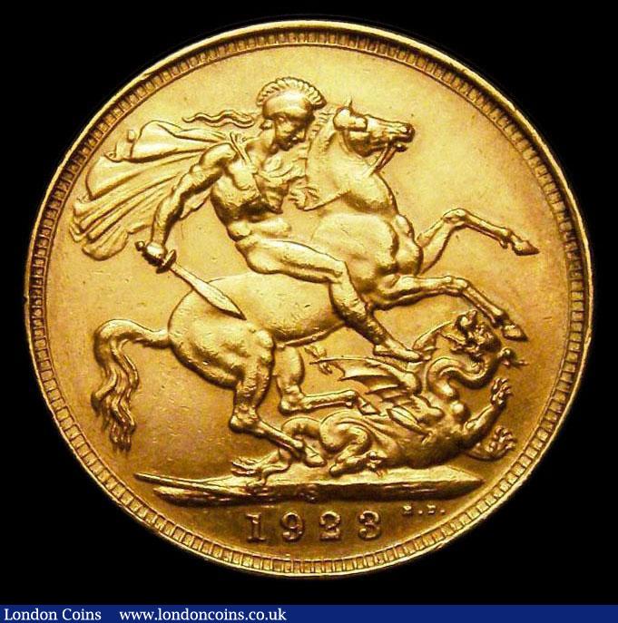 London Coins : A156 : Lot 2901 : Sovereign 1923S Marsh 283 GEF slabbed and graded CGS 65, rated R4 by Marsh