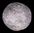 London Coins : A156 : Lot 1699 : Groat Charles I Aberystwyth Mint S.2891 mintmark Book, VF nicely toned with a small edge crack by AV...