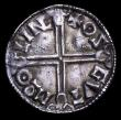 London Coins : A156 : Lot 1749 : Penny Aethelred II Long Cross type S.1151 Lincoln Mint, moneyer Osgut GVF