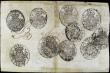London Coins : A156 : Lot 289 : Portugal War of the 2 Brothers 12800 reis issued 1828 (old date 1799) series No.822720,  Miguel I se...