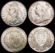 London Coins : A156 : Lot 3337 : Halfcrowns (3) 1874 ESC 692 NEF, 1887 Jubilee Head ESC 719 EF, 1897 ESC 731 VF/NEF 