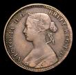 London Coins : A156 : Lot 636 : Mint error - Mis-strike Halfpenny Victoria Obverse 1 Beaded Border Obverse brockage Fine the 'r...