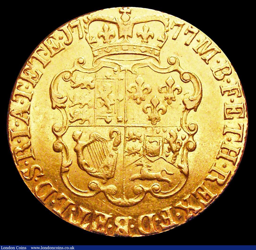 London Coins : A157 : Lot 2203 : Guinea 1777 S.3728 GVF and lustrous