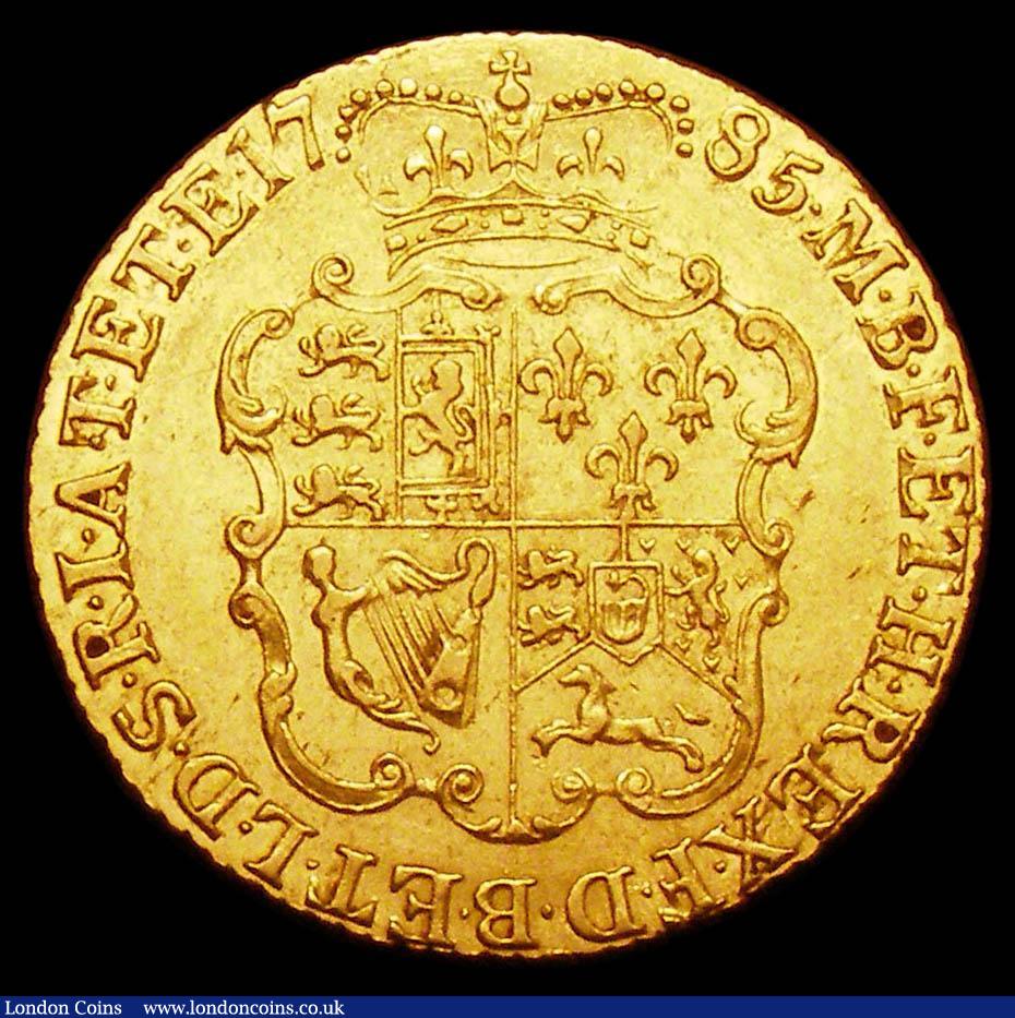 London Coins : A157 : Lot 2214 : Guinea 1785 S.3728 GVF/VF retaining some lustre