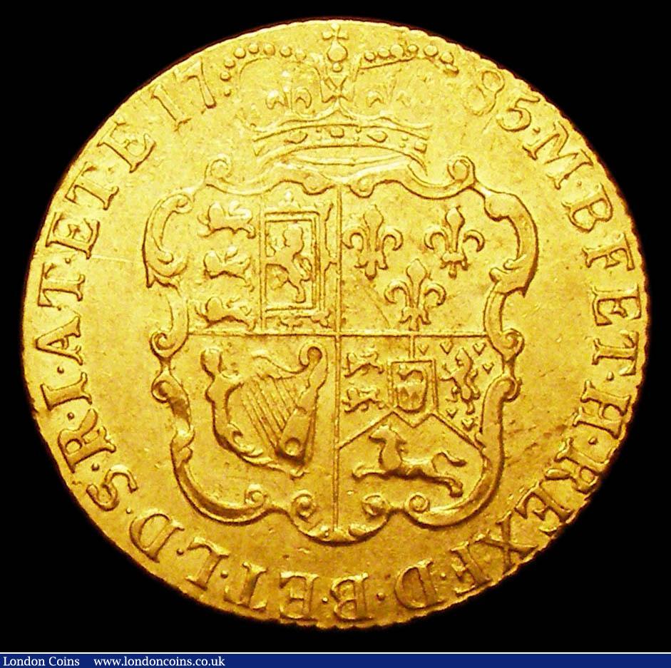 London Coins : A157 : Lot 2220 : Guinea 1785 S.3728 VF/NVF with some light thin scratches
