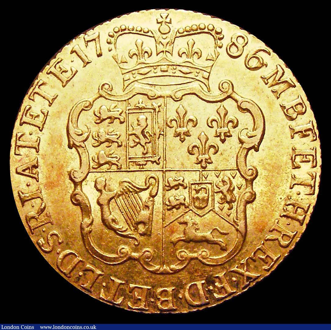London Coins : A157 : Lot 2223 : Guinea 1786 S.3728 NEF and lustrous