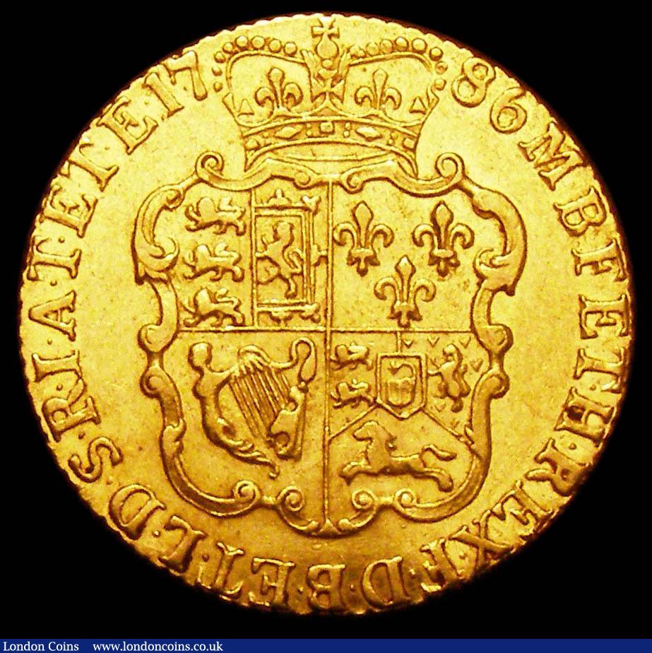 London Coins : A157 : Lot 2224 : Guinea 1786 S.3728 NEF/GVF and lustrous