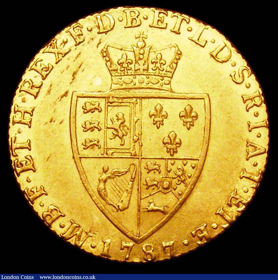 London Coins : A157 : Lot 2234 : Guinea 1787 S.3729 NEF with some contact marks and light haymarking