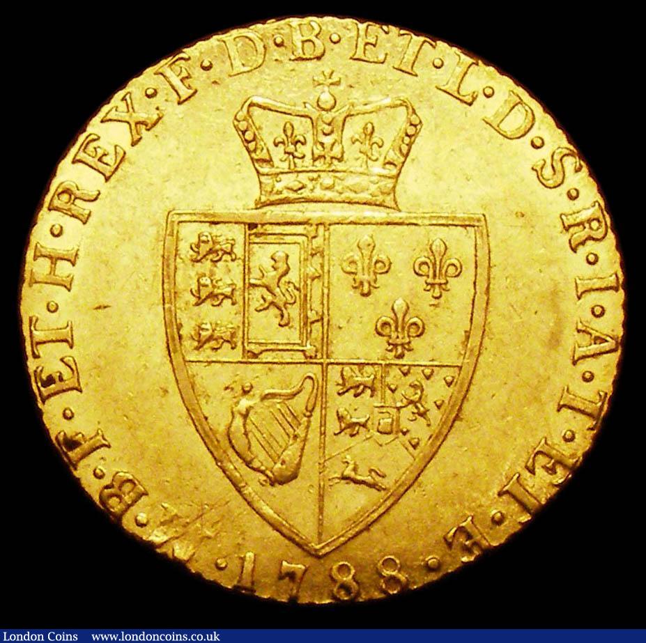 London Coins : A157 : Lot 2246 : Guinea 1788 S.3729 NEF with a light scuff to the left of the date