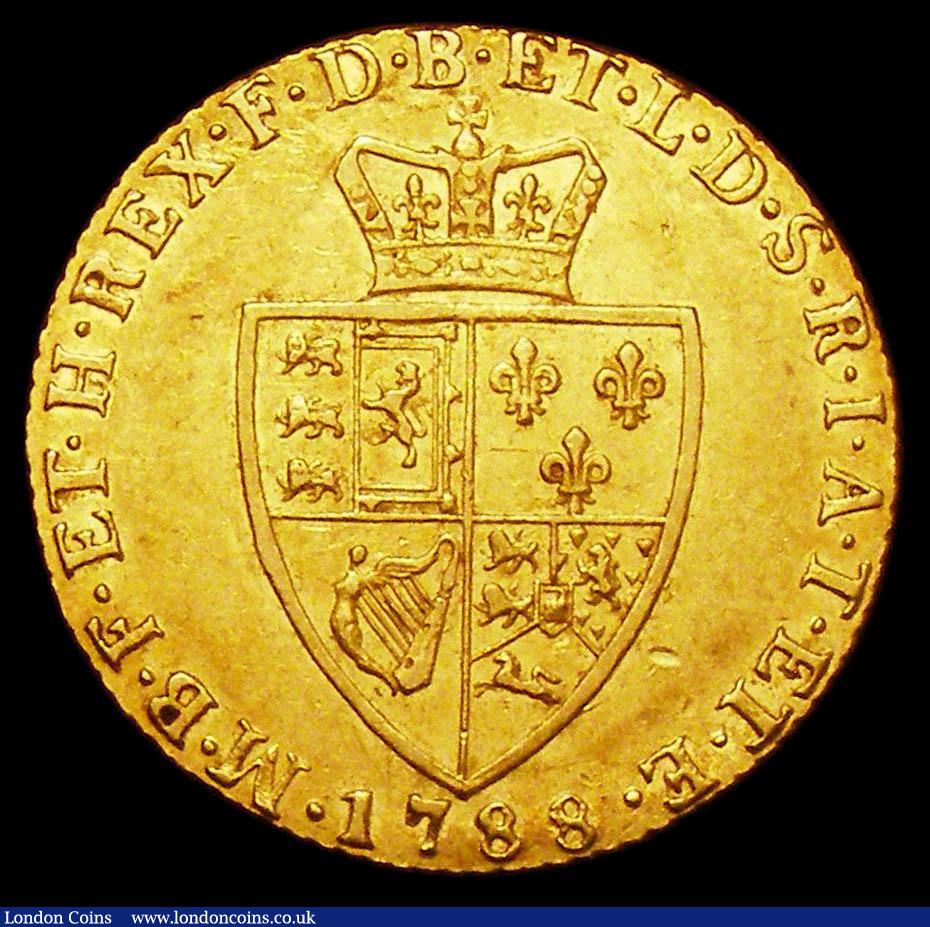 London Coins : A157 : Lot 2250 : Guinea 1788 S.3729 NVF with some small digs in the fields