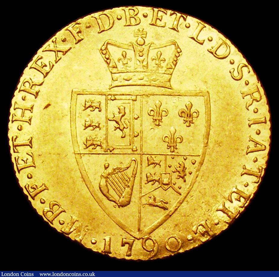 London Coins : A157 : Lot 2268 : Guinea 1790 S.3729 NEF and lustrous with some light contact marks