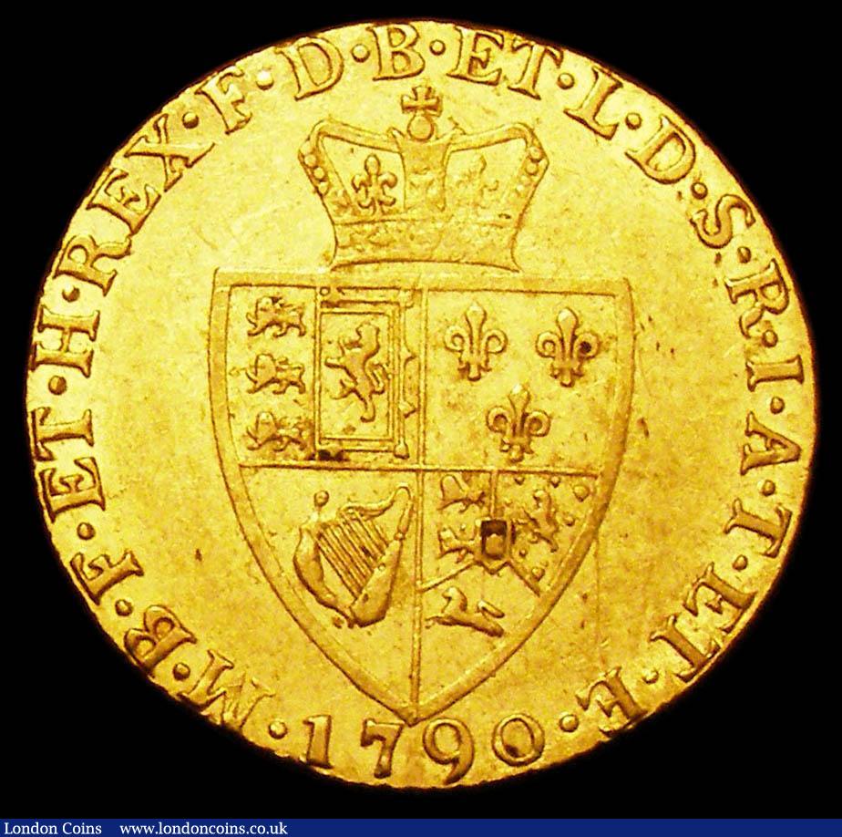 London Coins : A157 : Lot 2270 : Guinea 1790 S.3729 NVF with some hairlines