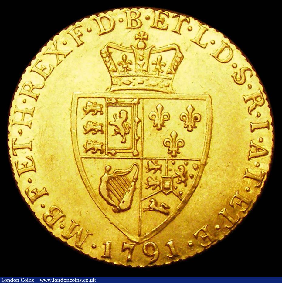 London Coins : A157 : Lot 2276 : Guinea 1791 S.3729 GVF/NEF and lustrous