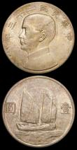 London Coins : A157 : Lot 1178 : China - Republic Dollars Year 23 (1934) Junk Y#345 (3) UNC and lustrous, two with light original ton...