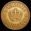 London Coins : A157 : Lot 1382 : Denmark Krone 1924HCN GJ KM#824.1 near VF and a key date