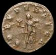London Coins : A157 : Lot 1705 : Aemilianus.  Ar antoninianus.  C, 253 AD.  Rev; SPES PVBLICA; Spes advancing left, holding flower an...
