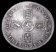London Coins : A157 : Lot 2403 : Halfcrown 1696N small N mintmark First Bust, Small shields, Ordinary Harp, Bull 1084, VG with a scra...