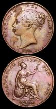 London Coins : A157 : Lot 2915 : Pennies (2) 1841 REG No Colon Peck 1484 UNC/EF with traces of lustre, 1846 DEF Close Colon VF with s...