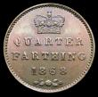 London Coins : A157 : Lot 3004 : Quarter Farthing 1868 Bronze Proof Peck 1616 minor spot by IA of VICTORIA, otherwise nFDC and attrac...
