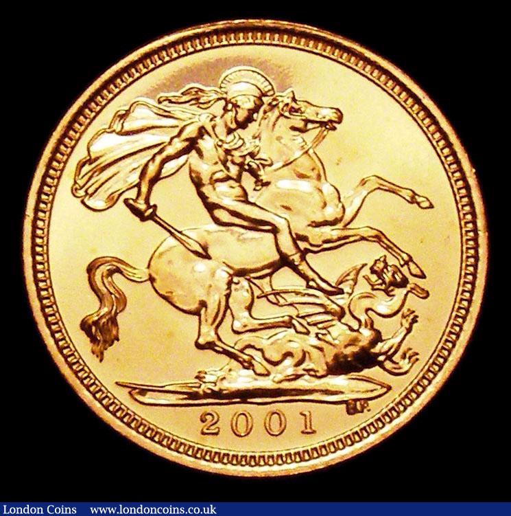 London Coins : A158 : Lot 2146 : Half Sovereign 2001 Lustrous UNC