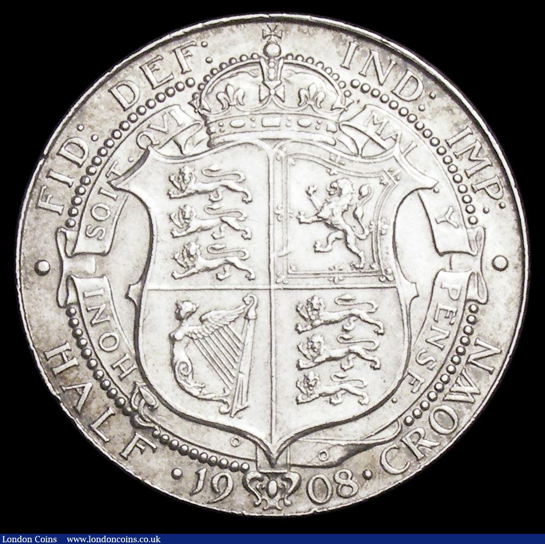 London Coins : A158 : Lot 2252 : Halfcrown 1908 ESC 753 GVF with some surface marks and small rim nicks