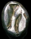 London Coins : A158 : Lot 1627 : Persia. Achaemenid Empire.  Darios I to Xerxes II.  Ar siglos.  C, 485-420 BC.  Sardes mint. Obv; Pe...