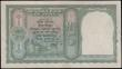 London Coins : A159 : Lot 1732 : India 5 Rupees 1943 undated issue, Black serial number, Deshmukh signature, Pick 23a, EF staple hole...