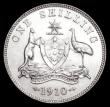 London Coins : A159 : Lot 1939 : Australia Shilling 1910 KM#20 AU/UNC and lustrous, the obverse with some contact marks