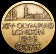 London Coins : A159 : Lot 482 : Olympic Games 1948 London 51mm diameter in bronze  by J.R.Pinches/B/Mackennal Eimer 2076 Obv: View o...
