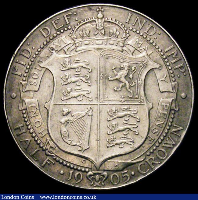 London Coins : A160 : Lot 2261 : Halfcrown 1905 ESC 750 VF/GVF with small rim nicks, the key date in the series in a pleasing collect...