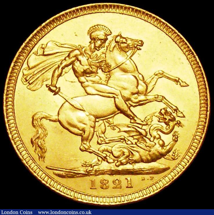 London Coins : A160 : Lot 2553 : Sovereign 1821 Marsh 5 EF, a very pleasing example