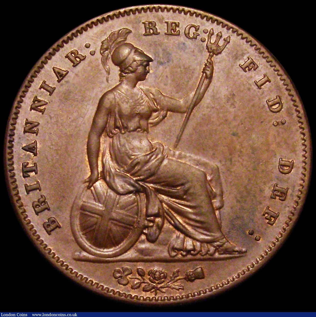 London Coins : A160 : Lot 2997 : Penny 1858 the 8 struck overstrike, the underlying figure unclear,  Gouby CP1858Ga, EF with a hint o...