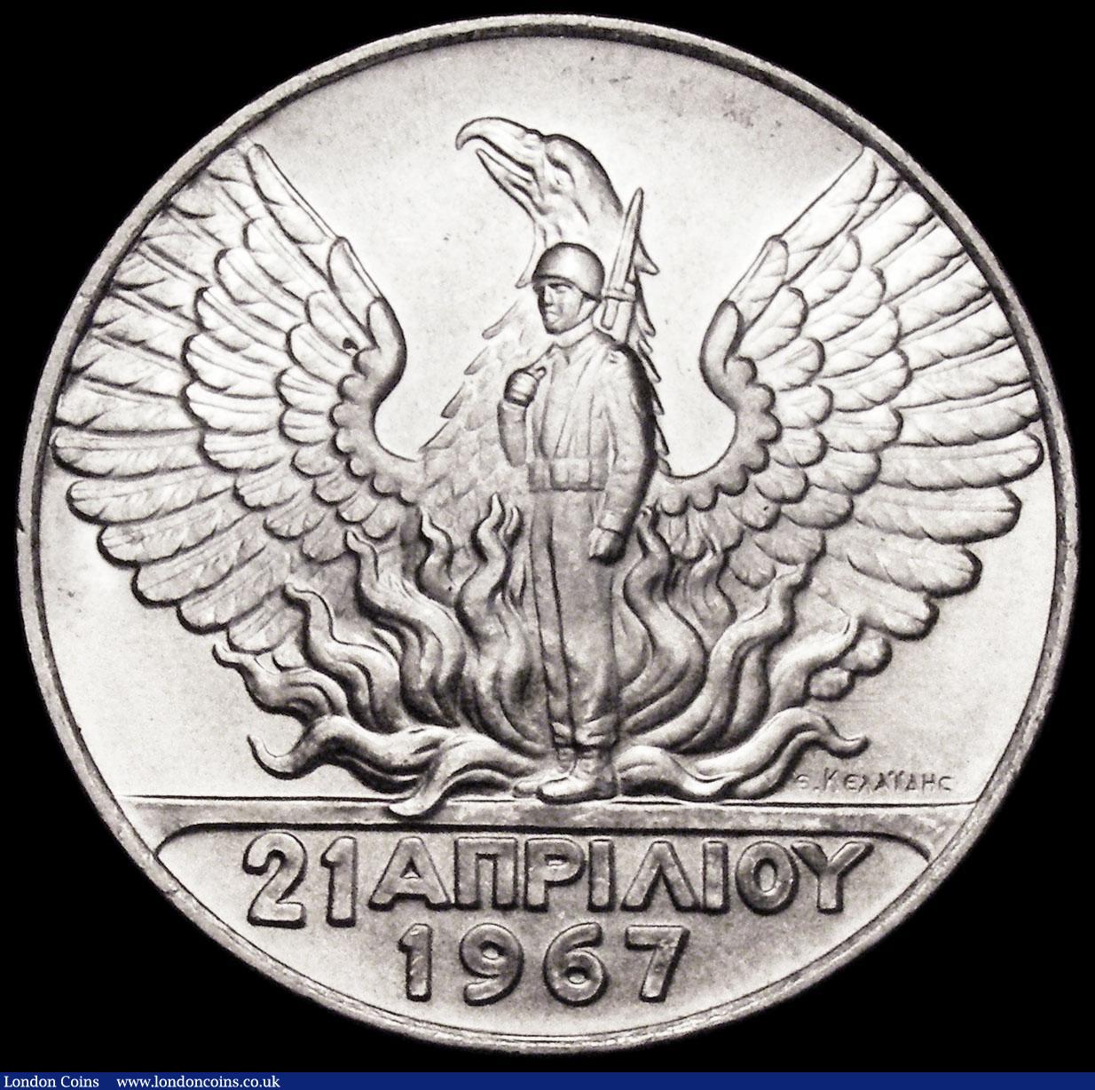 London Coins : A160 : Lot 3279 : Greece 100 Drachmai 1970 Revolution of 1967 KM#95 virtually BU