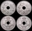London Coins : A160 : Lot 1025 : Belgium (3) 10 Centimes (2) 1901 French Legend KM#48 UNC, 1902 2 over 1 French Legend Lustrous UNC, ...
