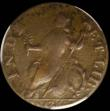 London Coins : A160 : Lot 1285 : USA Halfpenny 1787 Connecticut Mailed Bust left, 'Hercules Bust' Breen 793, listed as very...