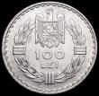 London Coins : A160 : Lot 3439 : Romania 100 Lei 1932 Paris Mint KM#52 EF with a small flan flaw on the obverse