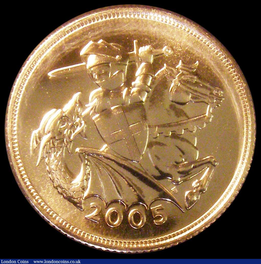 London Coins : A161 : Lot 2157 : Sovereign 2005 S.SC6 Lustrous UNC in a presentation box with Pineapple Direct Ltd. Certificate