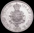 London Coins : A161 : Lot 1188 : German States - Saxony 1/6 Thaler 1865B KM#1205 UNC lightly toned