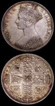 London Coins : A161 : Lot 1486 : Crown 1847 Young Head ESC 286, Bull 2567 Good Fine/Fine with an edge bruise and edge nick, Florin 18...