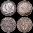 London Coins : A161 : Lot 2826 : Double Florin 1899 Second I in VICTORIA an inverted 1 ESC 398A, Bull 2702 VF/GVF and nicely toned, S...
