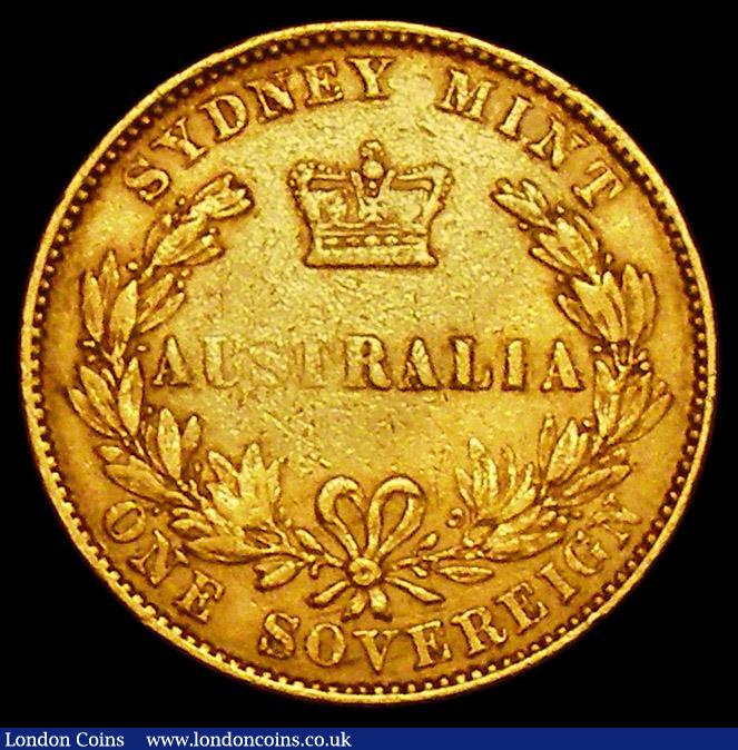 London Coins : A162 : Lot 1119 : Australia Sovereign 1855 Sydney Branch Mint Marsh 360 Good Fine, rare in all grades, whilst South Au...