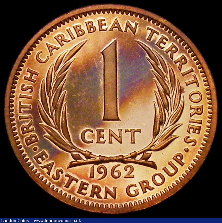 London Coins : A162 : Lot 1151 : East Caribbean States - British Caribbean Territories 1 Cent 1962 VIP Proof/Proof of record KM#2 nFD...