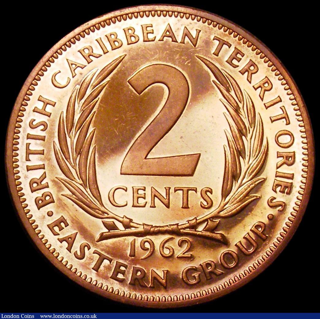 London Coins : A162 : Lot 1152 : East Caribbean States - British Caribbean Territories 2 Cents 1962 VIP Proof/Proof of record KM#3 nF...
