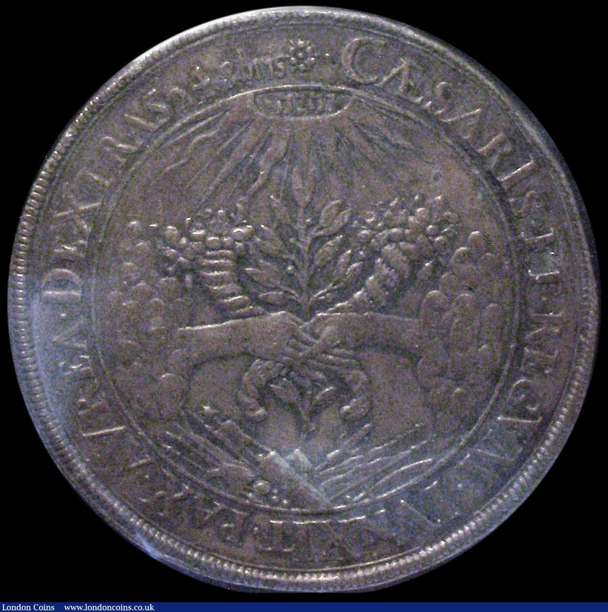 London Coins : A162 : Lot 1174 : German States - Munster 1 1/4 Thaler (Shau) 1648EK Peace of Westphalia KM#49 in a large PCGS holder ...