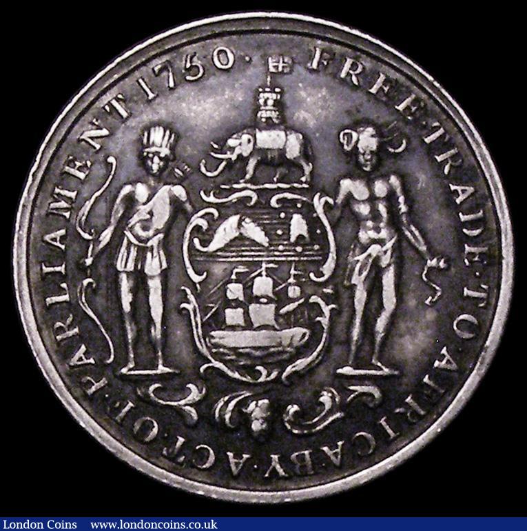 London Coins : A162 : Lot 1207 : Gold Coast Half Ackey 1818 KM#8 NVF toned, we note this is only the second example we have offered i...