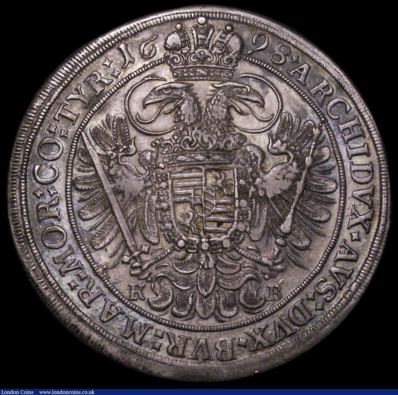 London Coins : A162 : Lot 1210 : Hungary Thaler 1698KB KM#214.8 Dav.3264 NEF