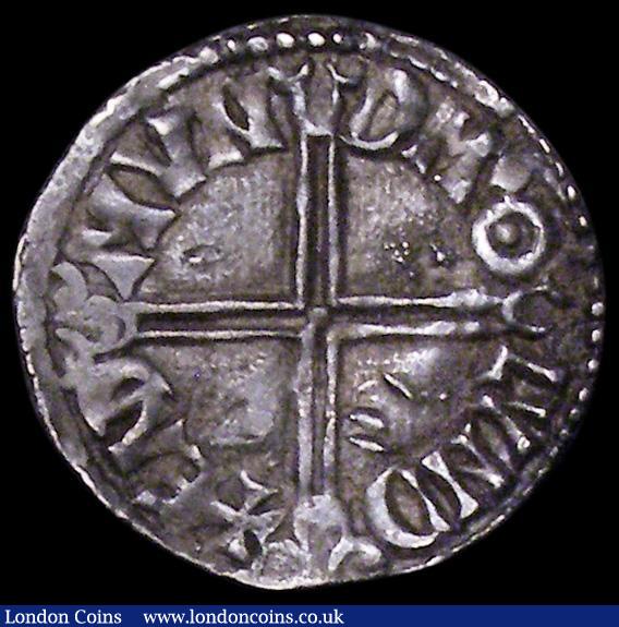 London Coins : A162 : Lot 1622 : Penny Aethelred II Long Cross type S.1151 London Mint, moneyer Edmund, GVF lightly toned with some s...
